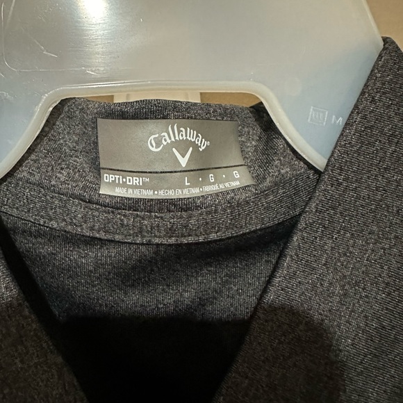 Women’s Vneck golf sleeveless shirt. Charcoal grey size sm, med, large. - Picture 5 of 6